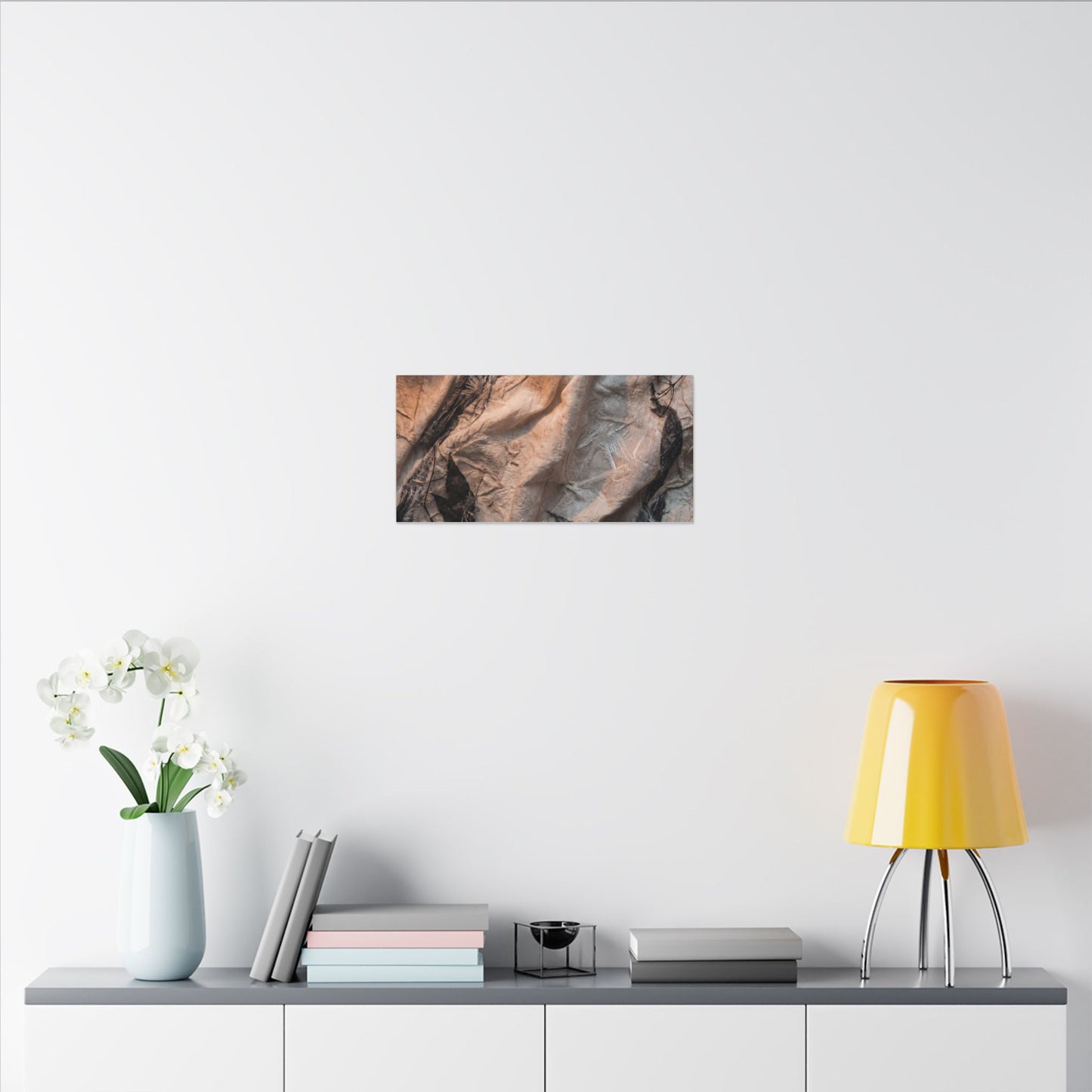 Candlelight Silk Drape Canvas Art - Japandi Mono No Aware