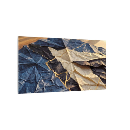Golden Hour Paper Fold Canvas Art - Kintsugi Ma