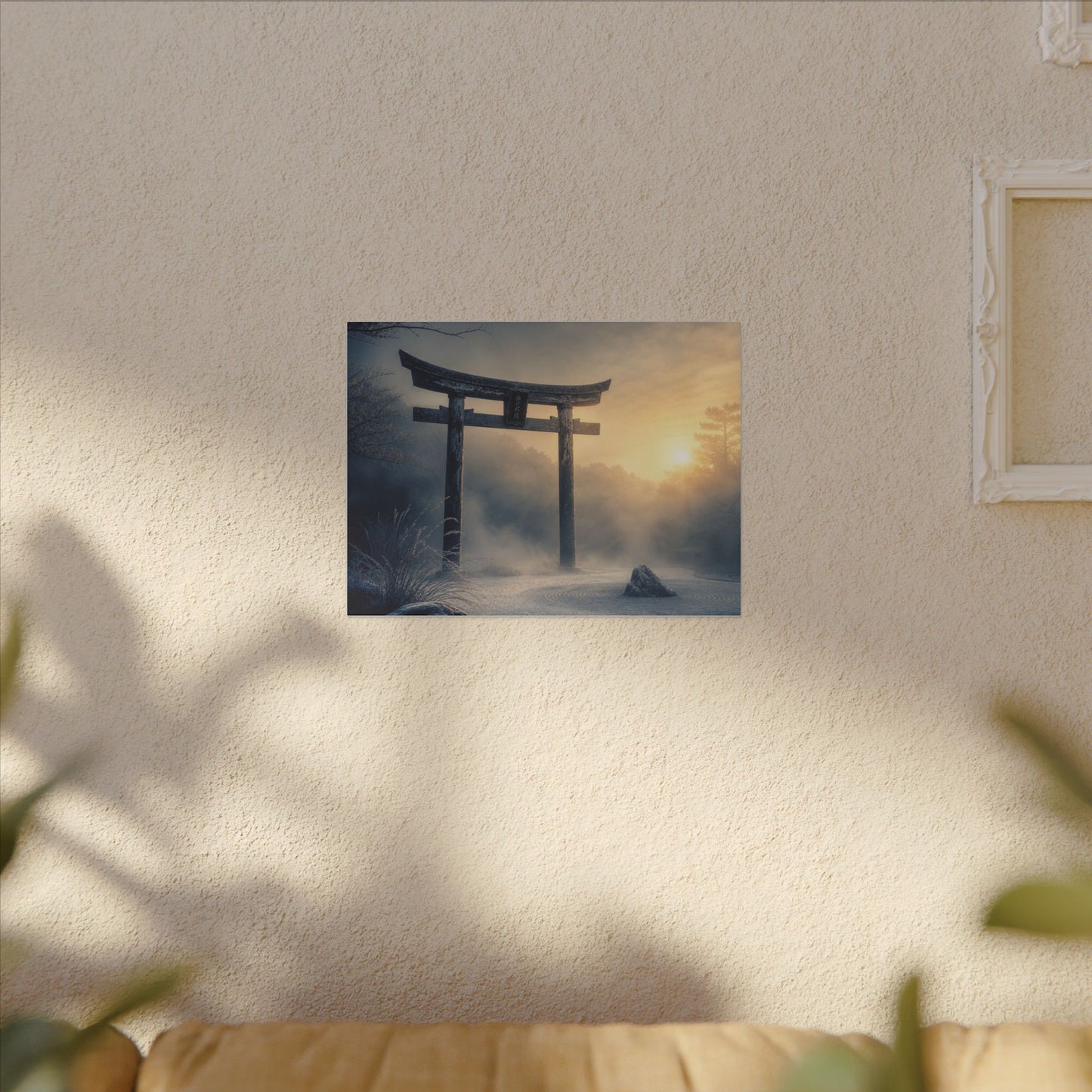 Zen Torii Gate in Golden Hour | Karesansui Canvas Art