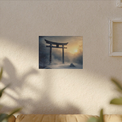 Zen Torii Gate in Golden Hour | Karesansui Canvas Art