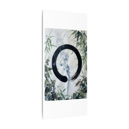 Zen Incense Smoke in Moonlight | Enso Canvas Art
