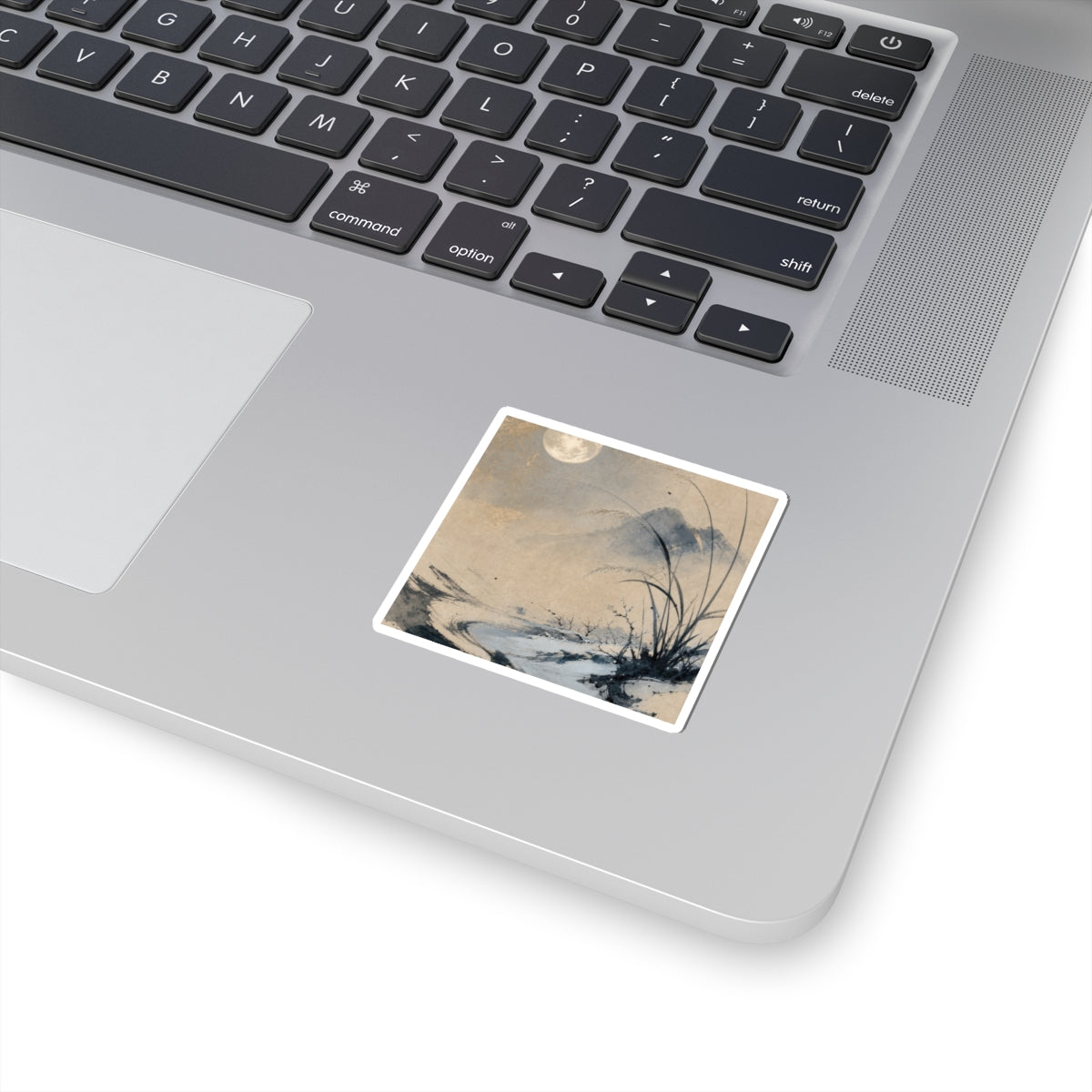 Winter Ink Brushstroke Japanese Pattern Sticker | Warm Decor
