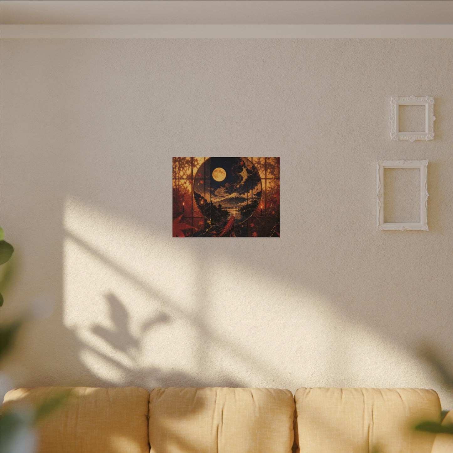 Beautiful Shoji Screen Canvas Art - Gold Vein Kintsugi