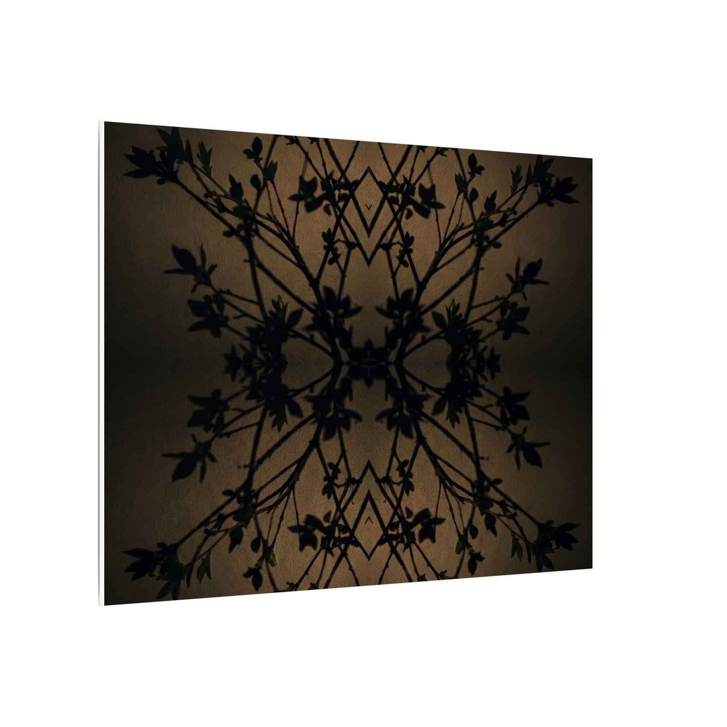 Golden Hour Shadow Play Canvas Art - Dark Japandi Seijaku