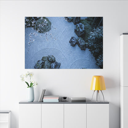 Earthy Silk Drape Canvas Art - Minimal Line Japandi