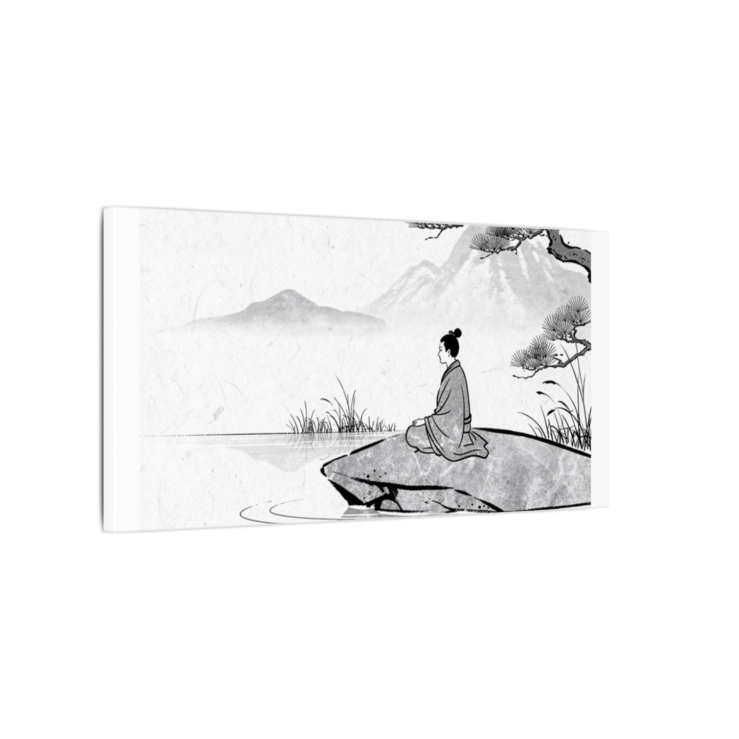 Meditation Harmonious Zen Ukiyo-e Canvas Art
