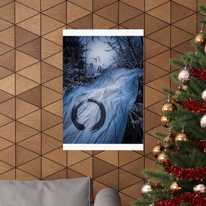 Silk Drape Winter Wall Art Print | Zen Serene Design