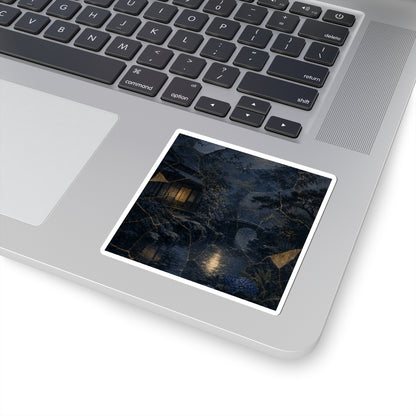 Artful Moonlit Garden Sticker - Broken Beauty Kintsugi