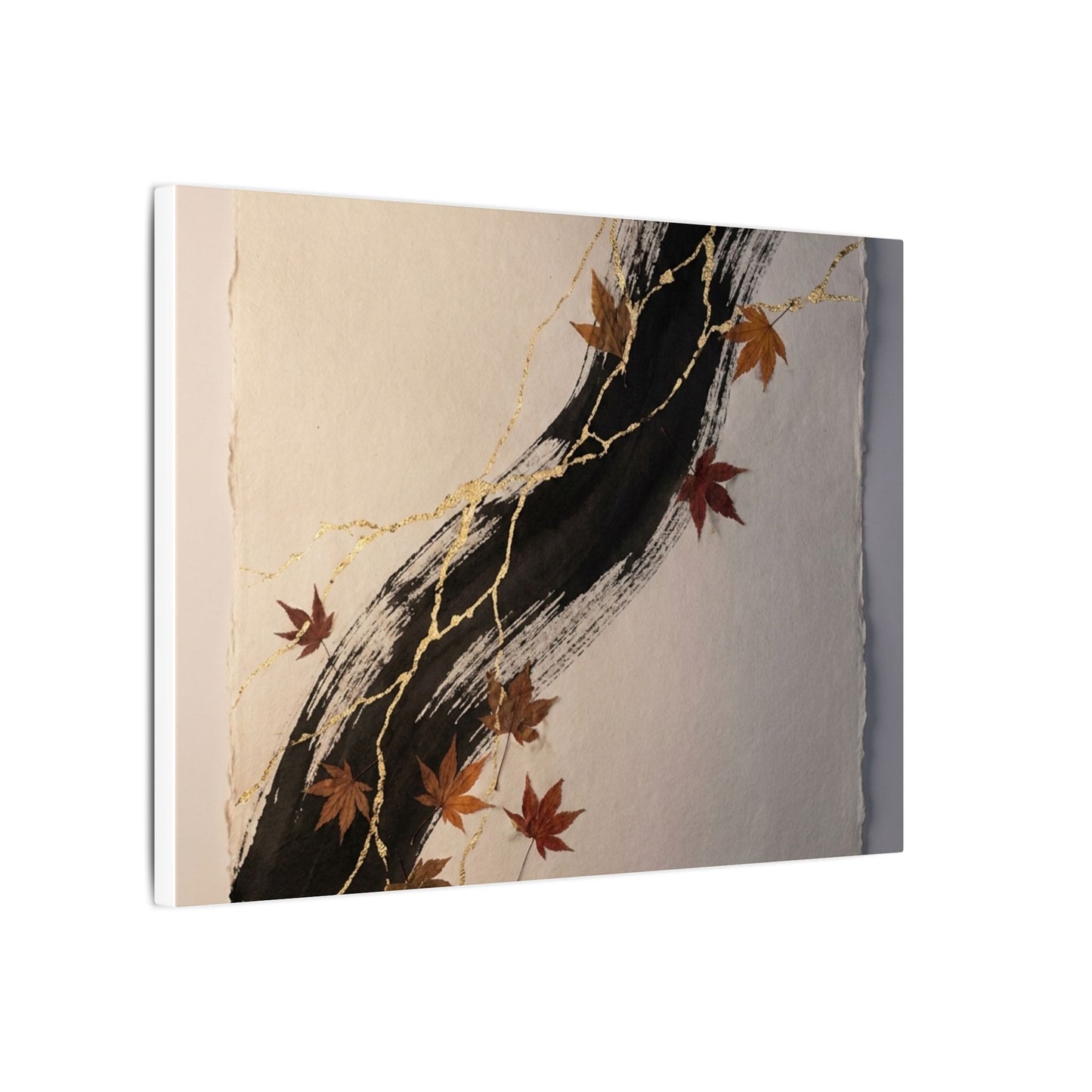 Dawn Ink Brushstroke Canvas Art - Kintsugi Ma