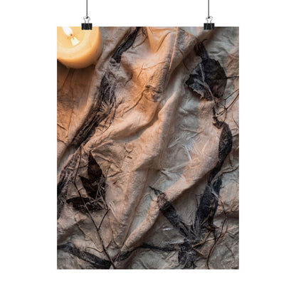 Silk Drape Texture Wall Art Print | Warm Japandi Art Art Print