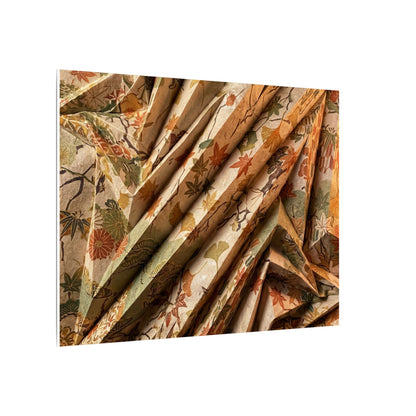 Paper Fold Autumn Canvas Art | Japandi Earthy Design