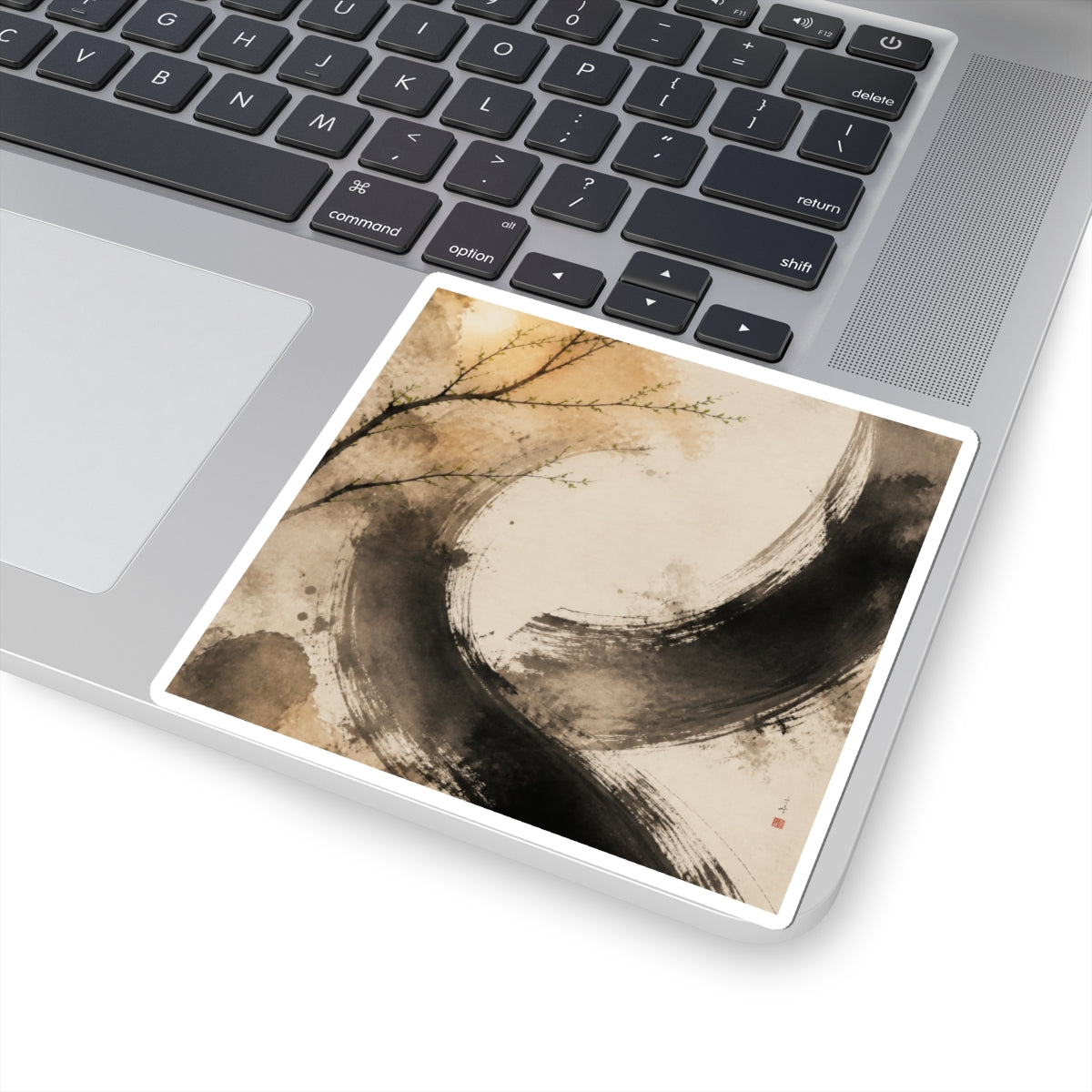 Ma Ink Brushstroke Sticker - Japandi Watercolor