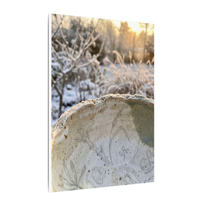 Ceramic Bowl Canvas Art | Winter Japandi Minimal Line Art