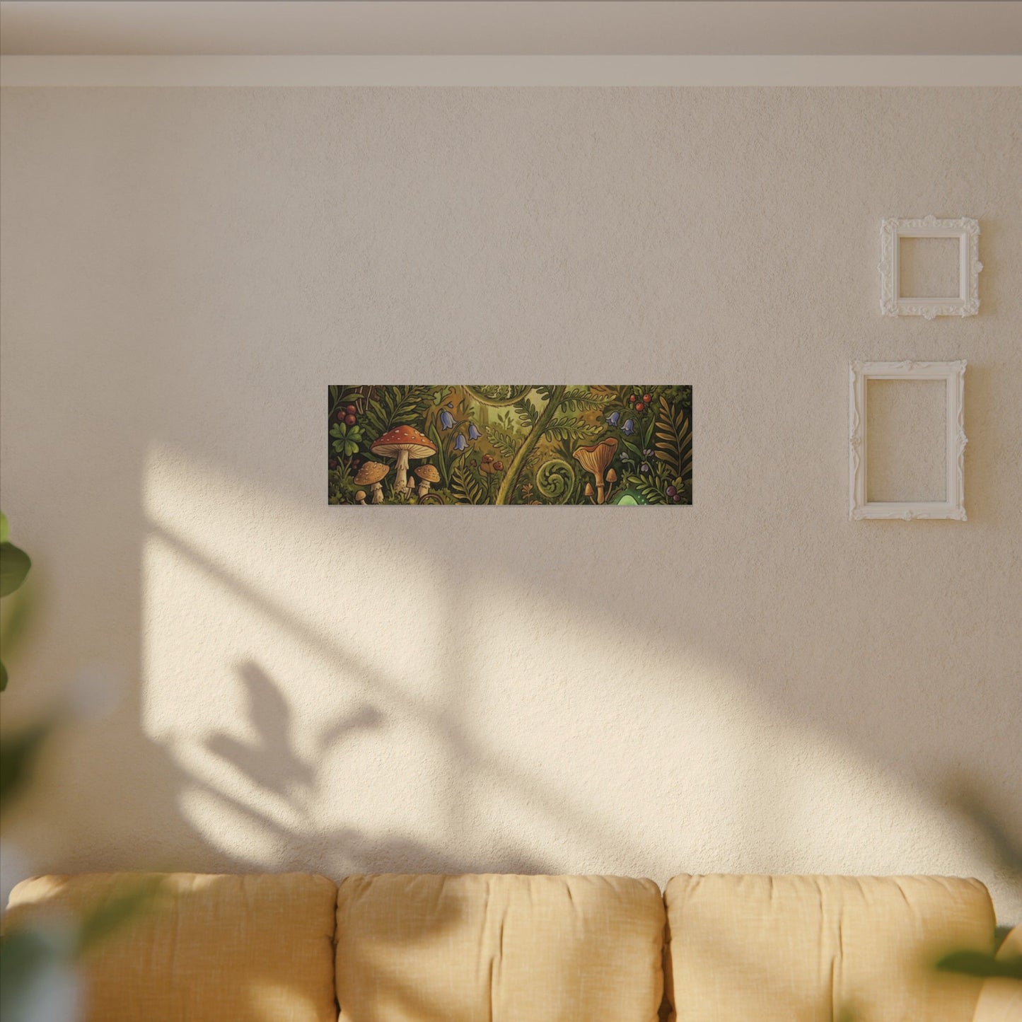 Elegant Ceramic Bowl Canvas Art - Minimal Line Japandi