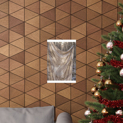 Dappled Silk Drape Wall Art Print - Japandi Ma