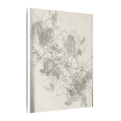 Summer Shadow Play Minimal Line Canvas Art | Earthy Decor