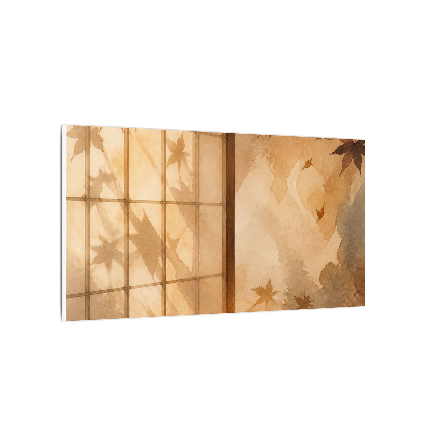 Candlelight Shoji Screen Canvas Art - Japandi Ma
