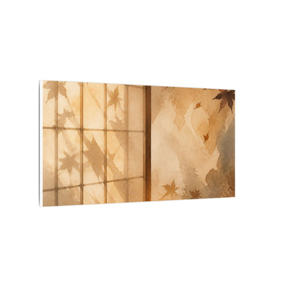 Candlelight Shoji Screen Canvas Art - Japandi Ma