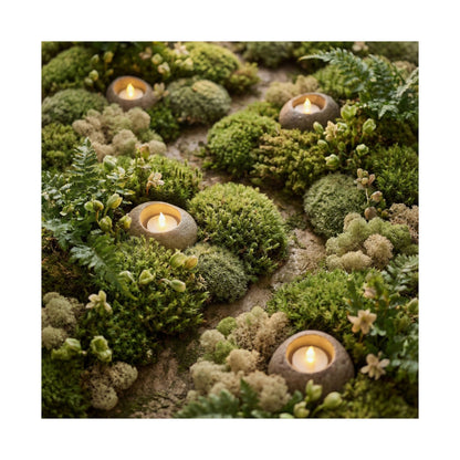 Mono No Aware Moss Close Up Wall Art Print - Japandi Japanese Pattern