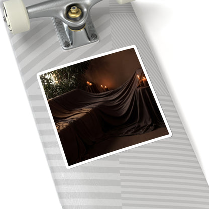 Ma Silk Drape Sticker - Dark Japandi Shadow Zen