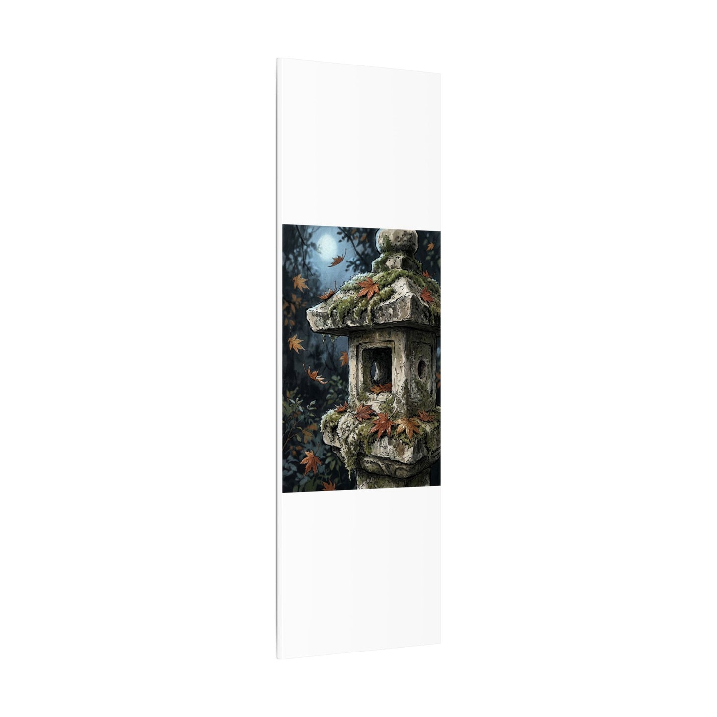 Shibui Stone Lantern Canvas Art - Japandi Minimal Line
