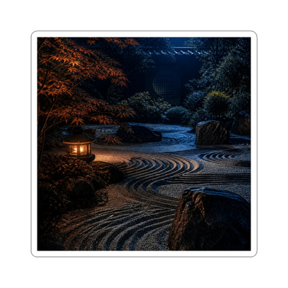 Bold Rock Garden Sticker - Shadow Zen Dark Japandi