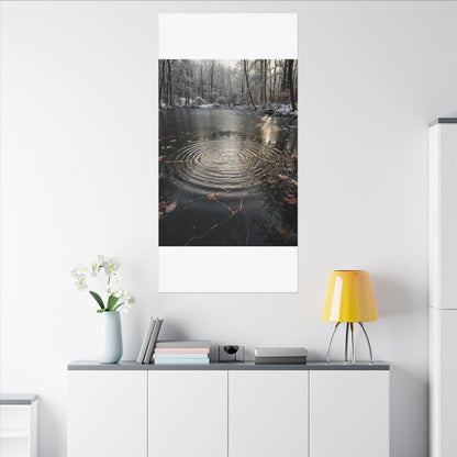 Water Ripple Broken Beauty Canvas Art | Artful Kintsugi Art