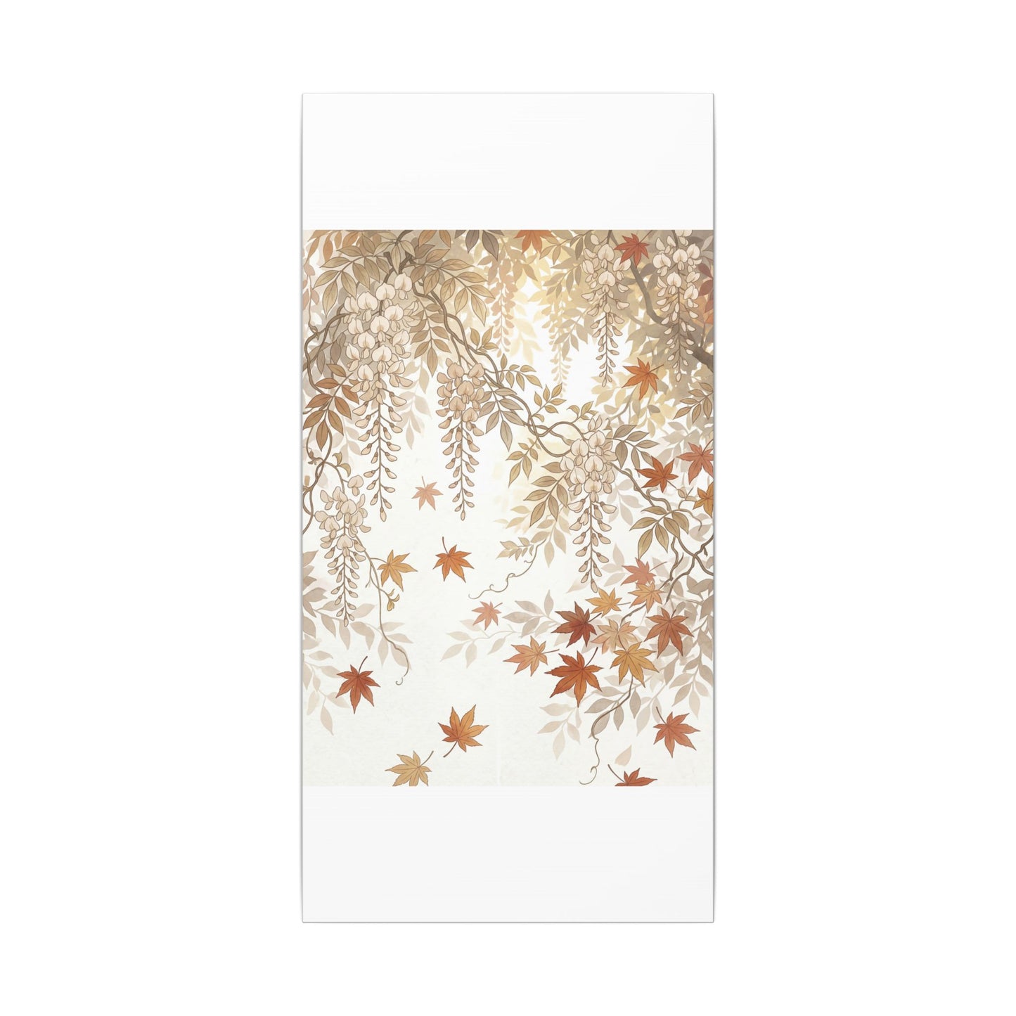 Shibui Wisteria Canvas Art - Japandi Japanese Pattern