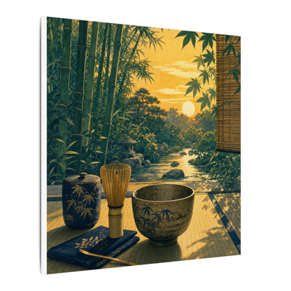 Ma Tea Ceremony Canvas Art - Zen Ukiyo E Inspired