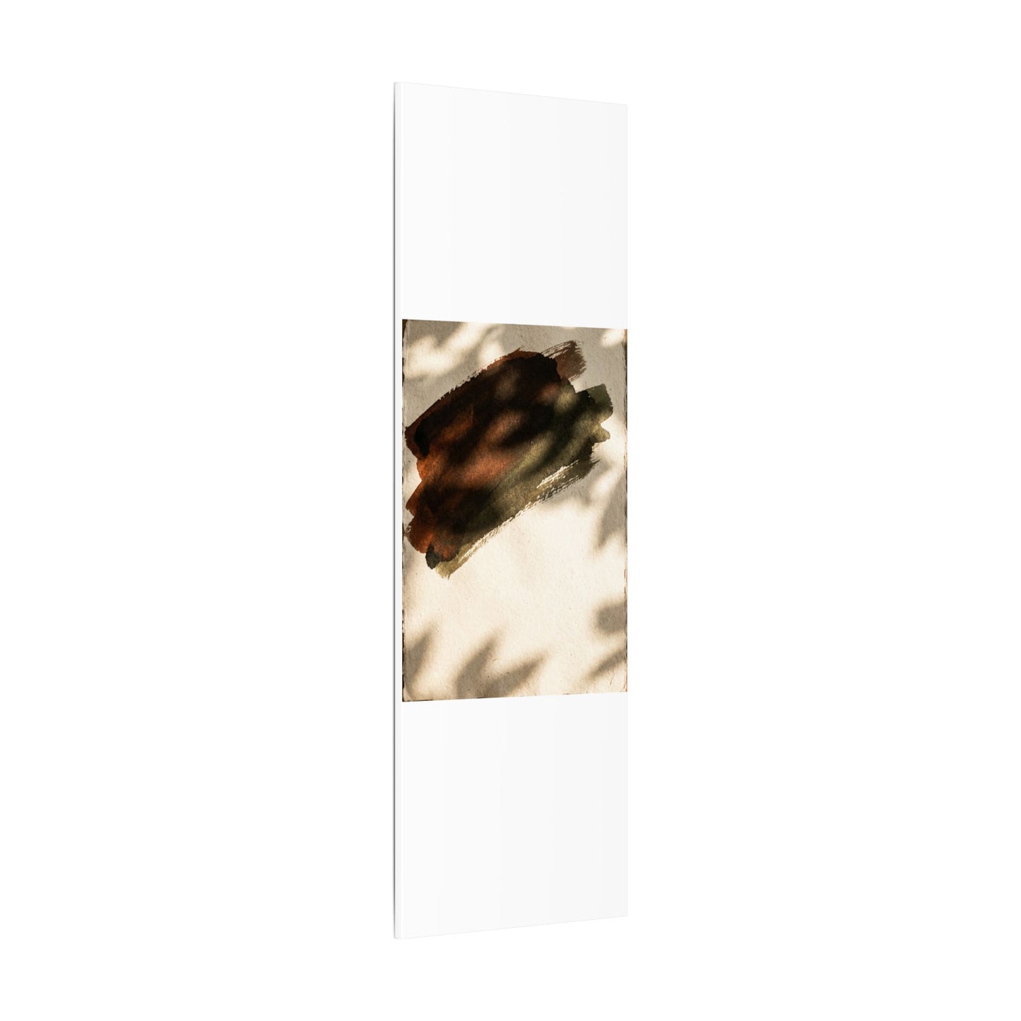 Ink Brushstroke Canvas Art | Summer Dark Japandi Moody Minimal Art
