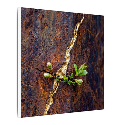 Overcast Rust Patina Canvas Art - Kintsugi Datsuzoku