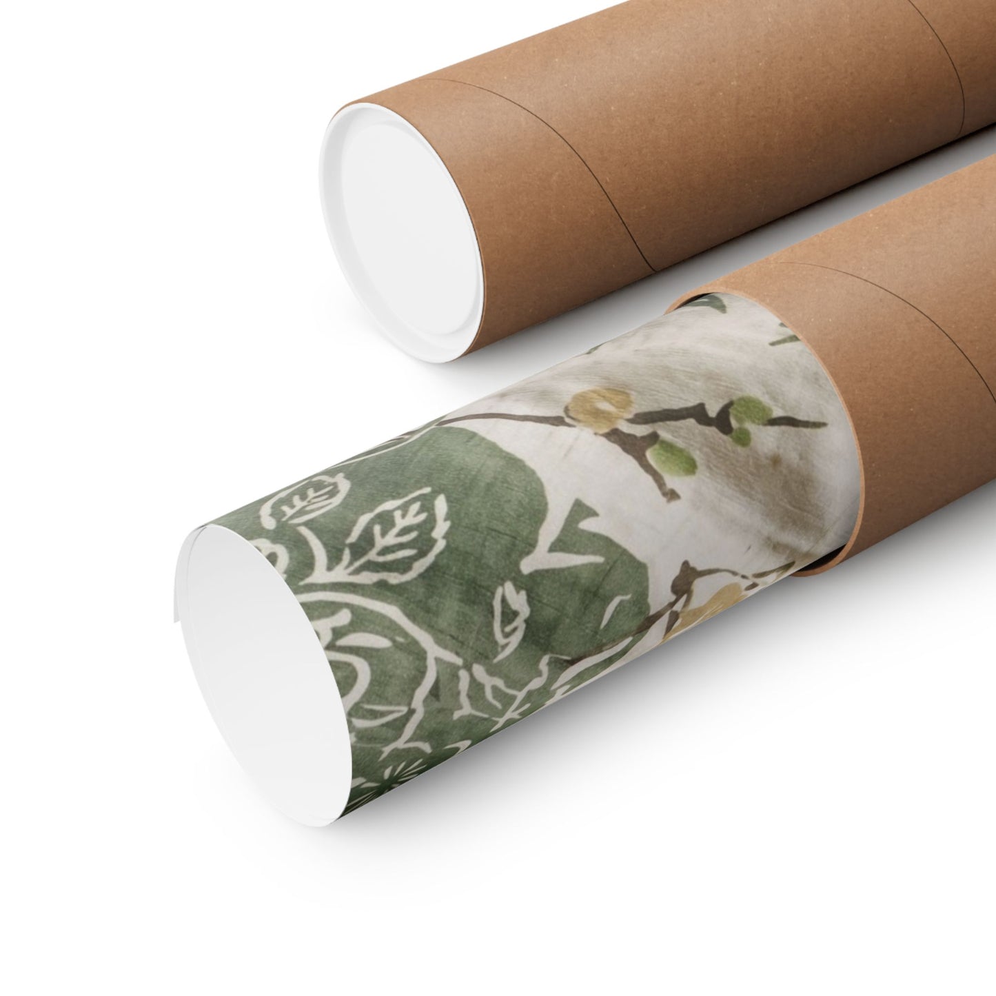 Silk Drape Japanese Pattern Wall Art Print | Neutral Japandi Art