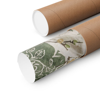 Silk Drape Japanese Pattern Wall Art Print | Neutral Japandi Art