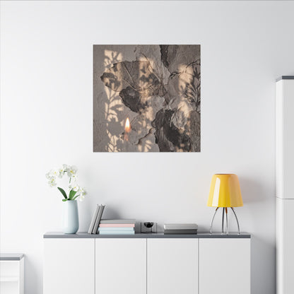 Shadow Play Summer Canvas Art | Japandi Elegant Design
