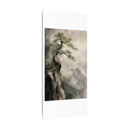Spring Pine Tree Watercolor Canvas Art | Warm Decor