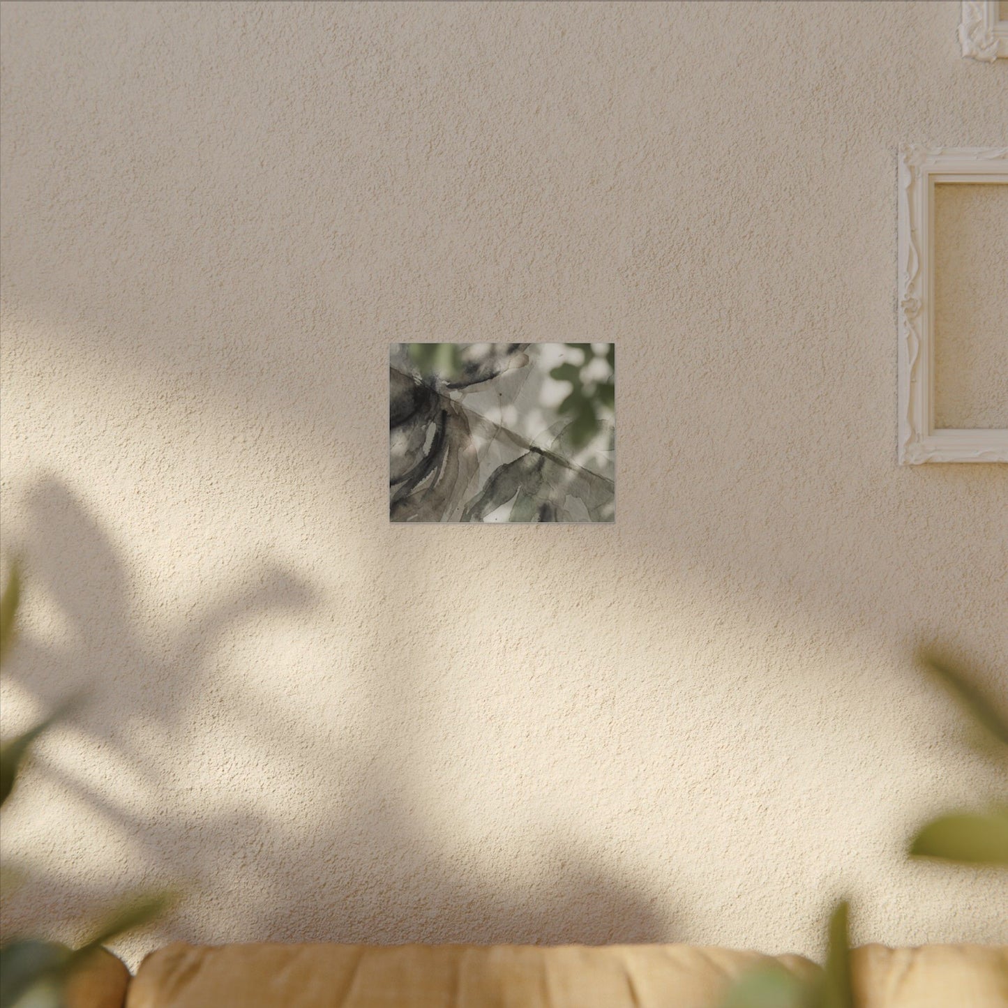 Spring Paper Fold Watercolor Canvas Art | Warm Decor