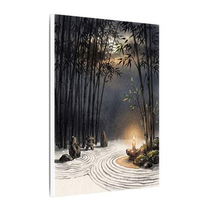 Tranquil Bamboo Grove Canvas Art - Karesansui Zen