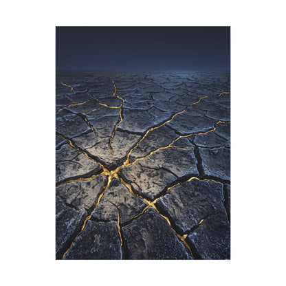 Cracked Earth Broken Beauty Canvas Art | Artful Kintsugi Art