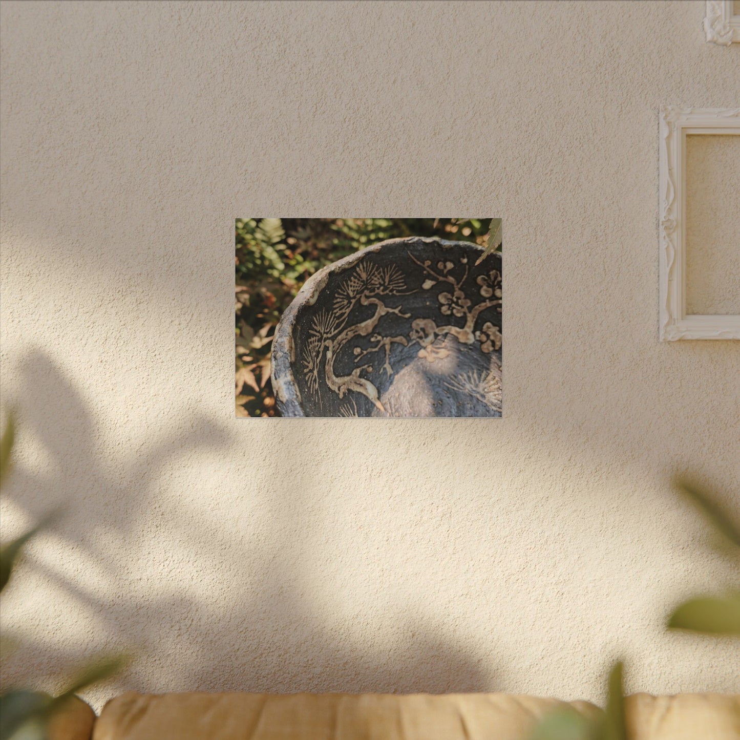 Ceramic Bowl Canvas Art | Summer Japandi Japanese Pattern Art