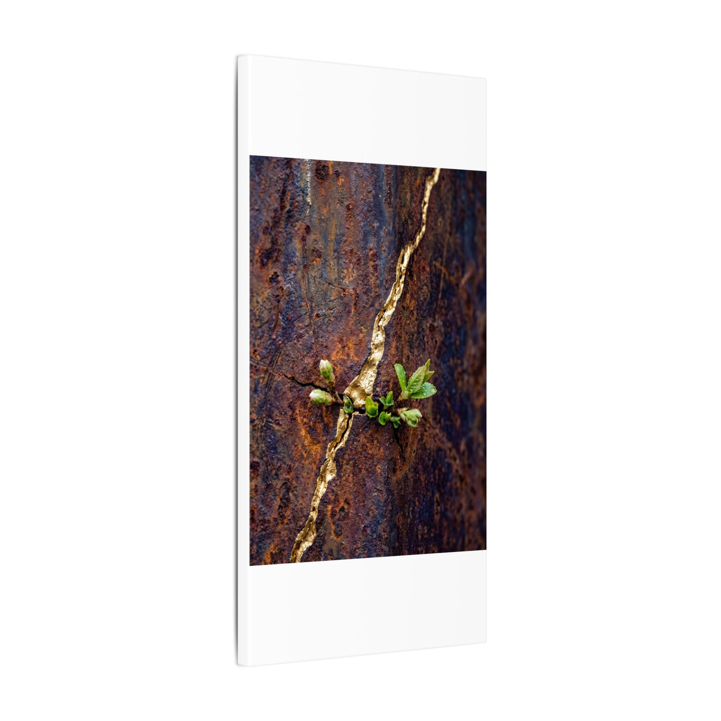 Overcast Rust Patina Canvas Art - Kintsugi Datsuzoku