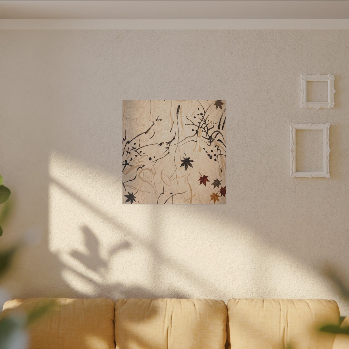 Golden Hour Shoji Screen Canvas Art - Japandi Fukinsei