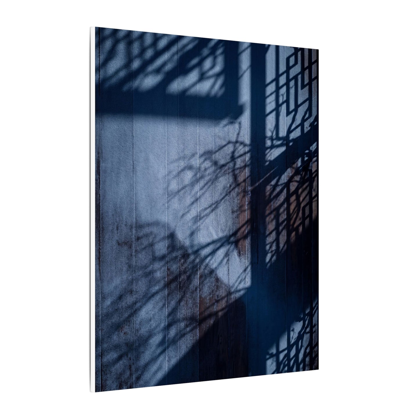 Shadow Play Moody Minimal Canvas Art | Moody Dark Japandi Art