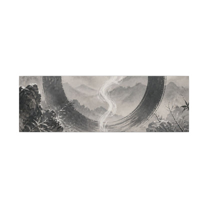 Incense Smoke Canvas Art | Winter Zen Sumi E Art