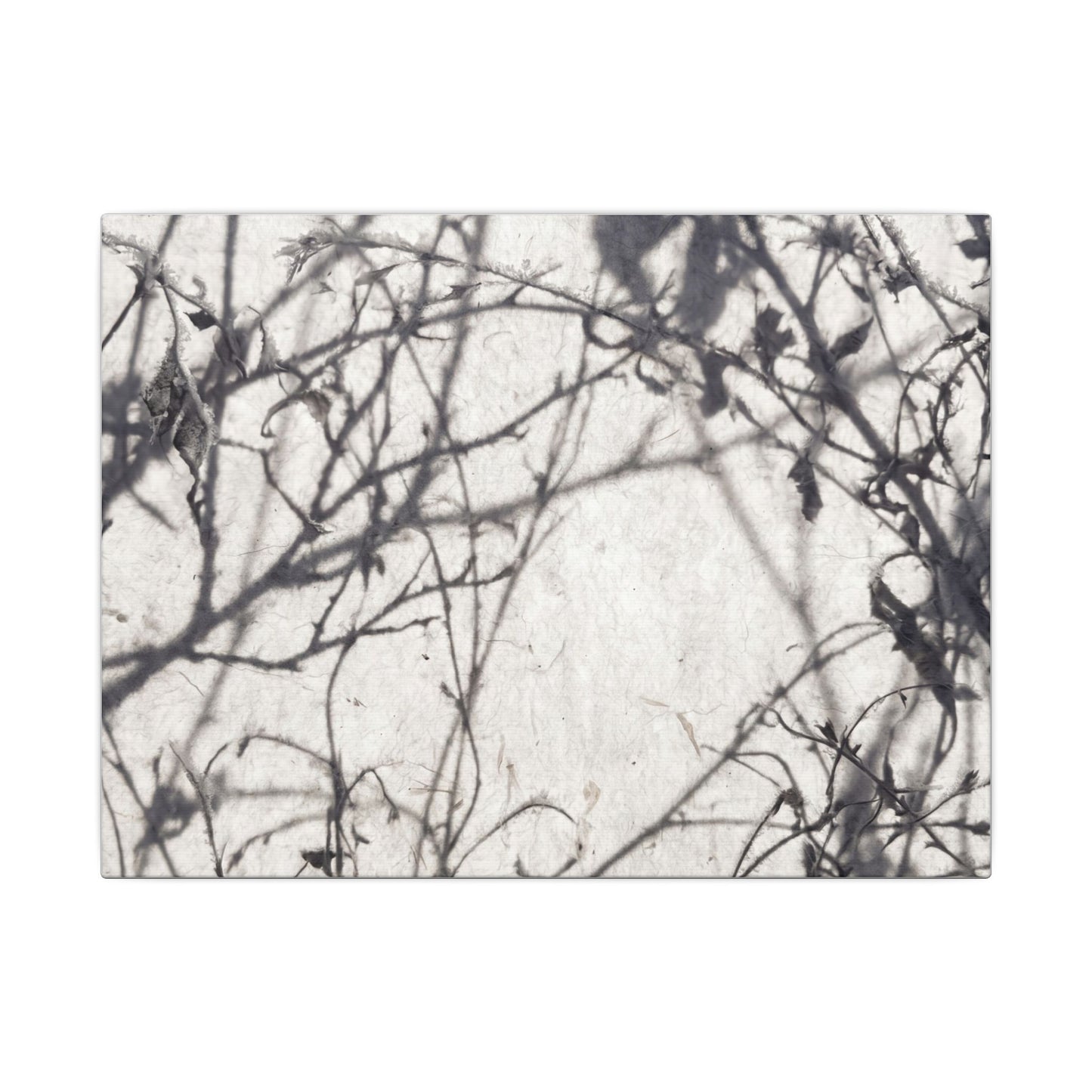 Winter Shadow Play Japanese Pattern Canvas Art | Elegant Decor