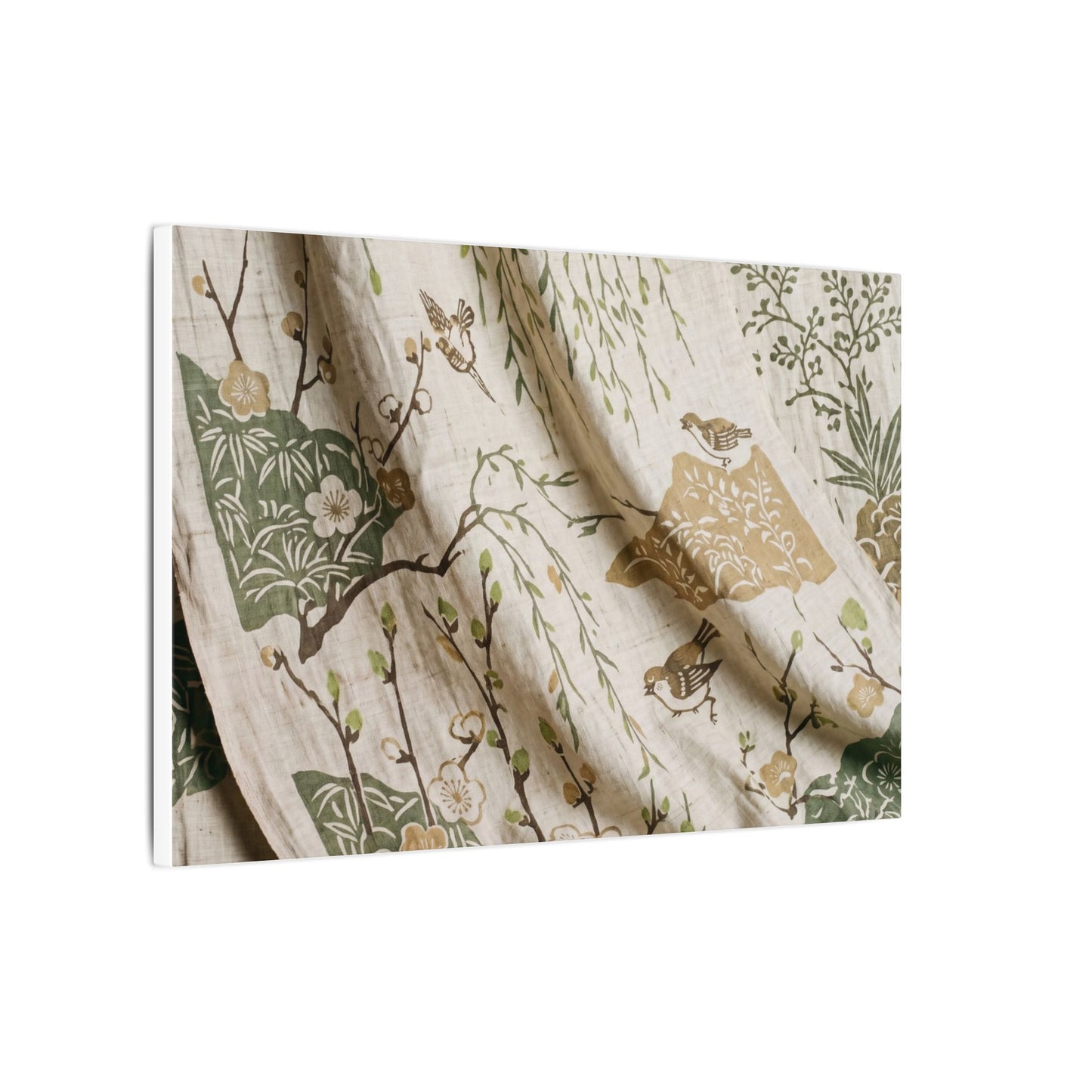 Silk Drape Canvas Art | Spring Japandi Japanese Pattern Art