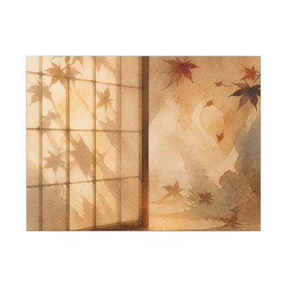 Candlelight Shoji Screen Canvas Art - Japandi Ma