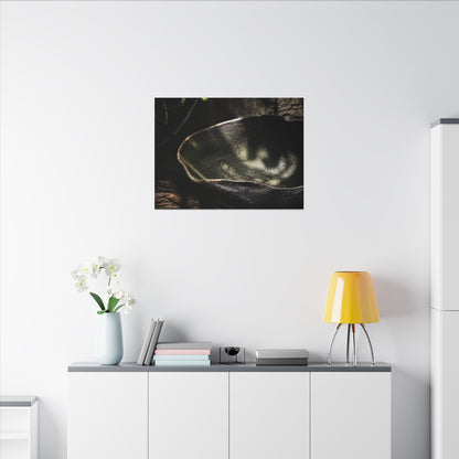 Sophisticated Ceramic Bowl Canvas Art - Dark Texture Dark Japandi