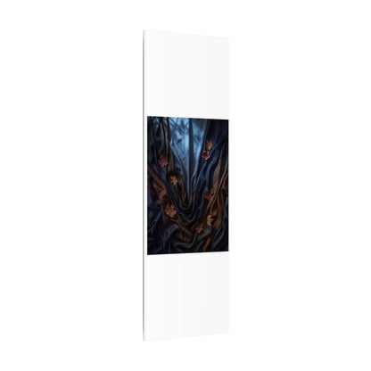 Silk Drape Canvas Art | Autumn Dark Japandi Moody Minimal Art