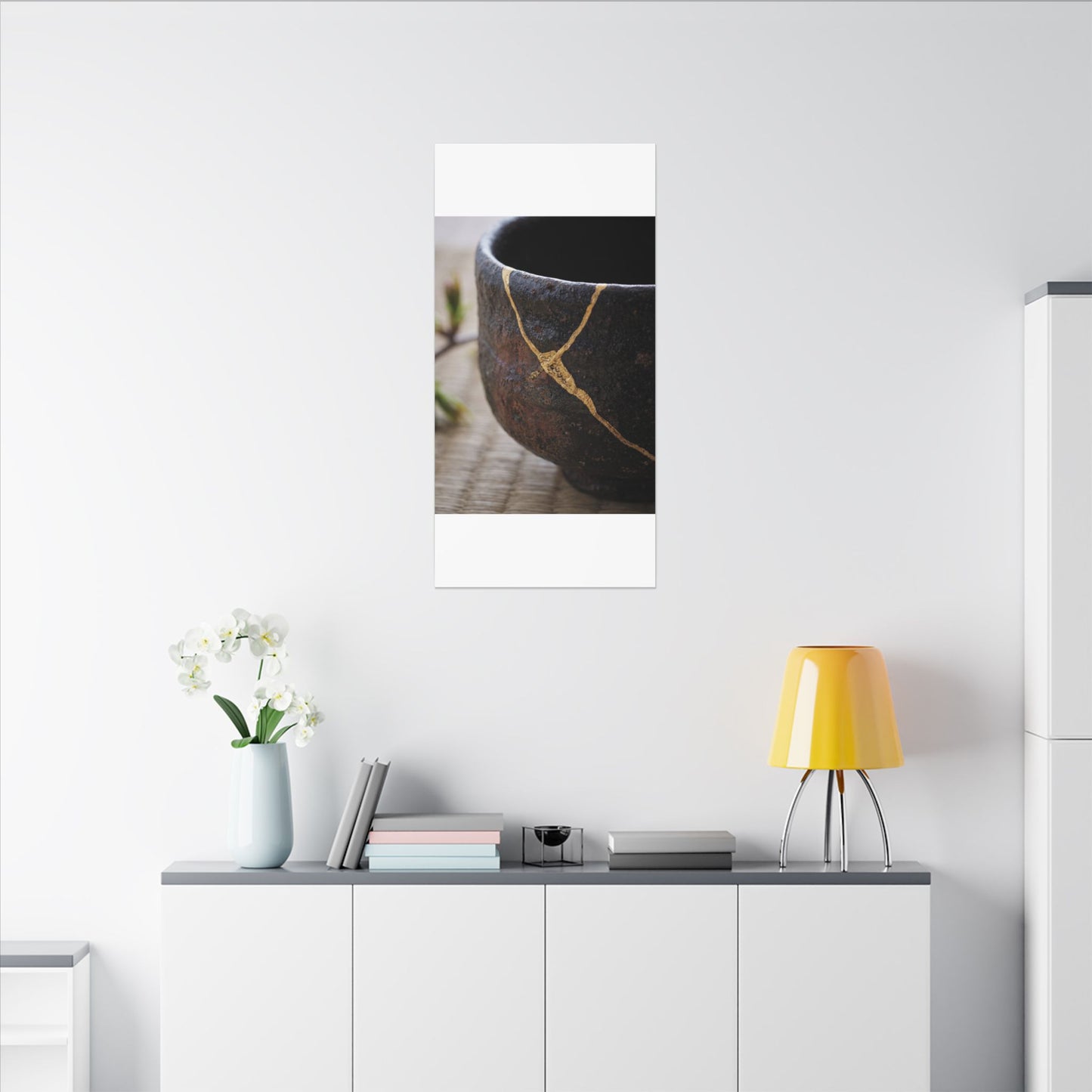 Dawn Tea Ceremony Canvas Art - Kintsugi Mono No Aware