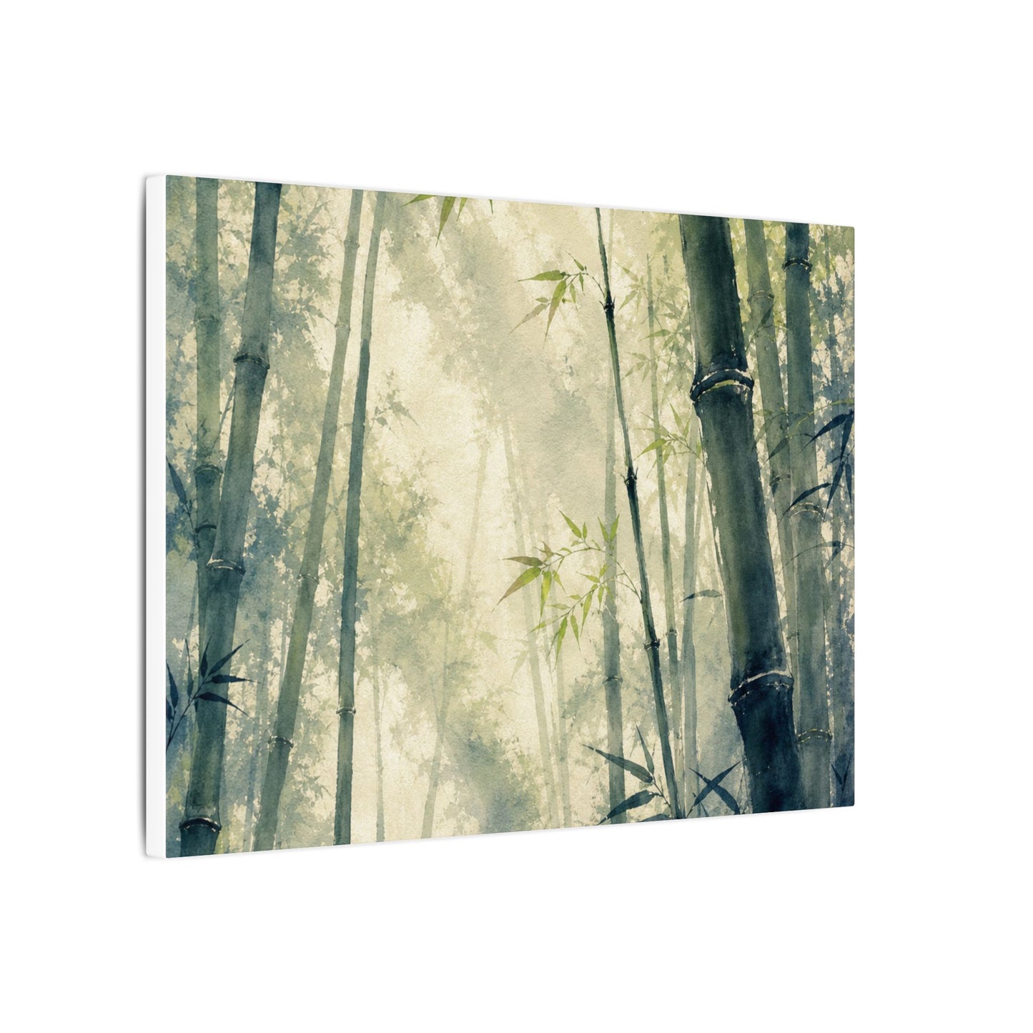 Bamboo Grove Spring Canvas Art | Zen Serene Design